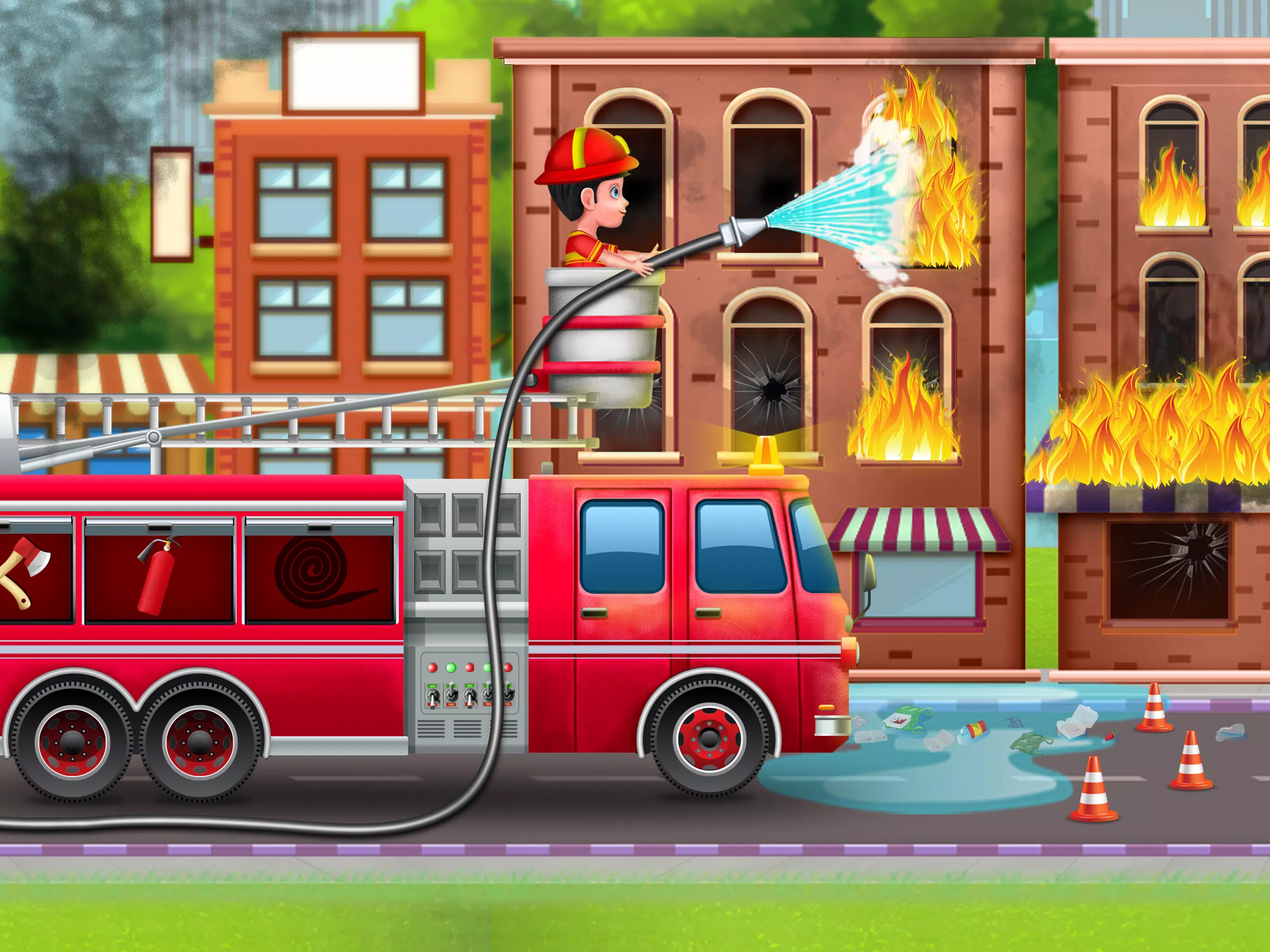 Firefighter Rescue Fire Truck Screenshots