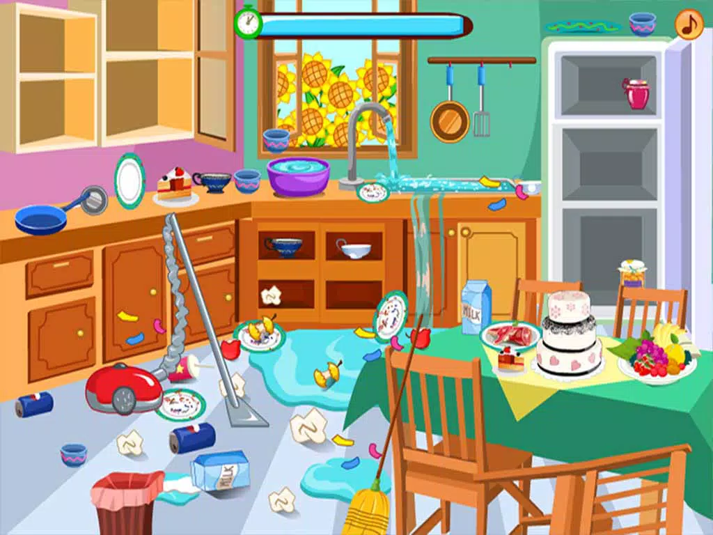 Kids House Cleaning : After Crazy Party iPad Screenshots