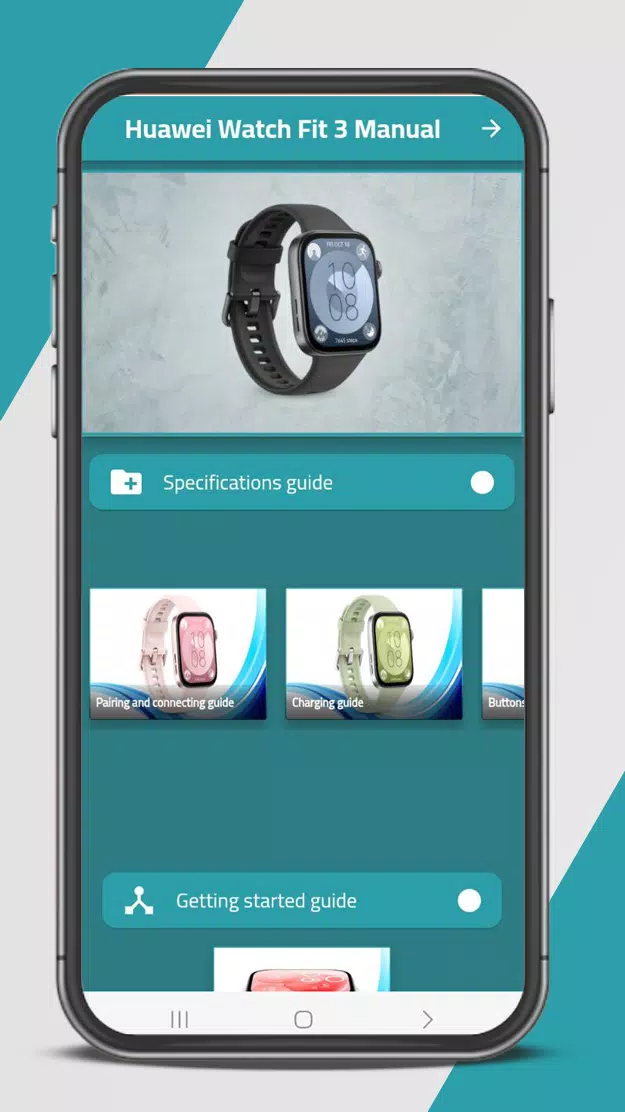 Huawei Watch Fit 3 Manual स्क्रीनशॉट