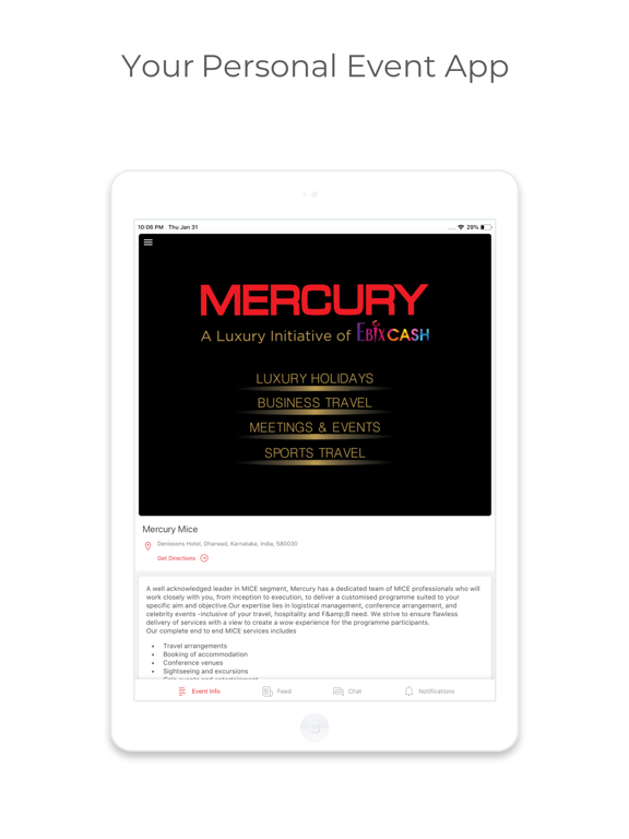 Mercury MICE iPad Screenshots