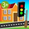 Little Town Explorer - HugDug educational activity game for little kids.