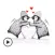 Animated Cute Penguin Sticker
