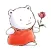 Cute Chubby Polar Bear Sticker