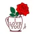 Love You And Thank You Sticker