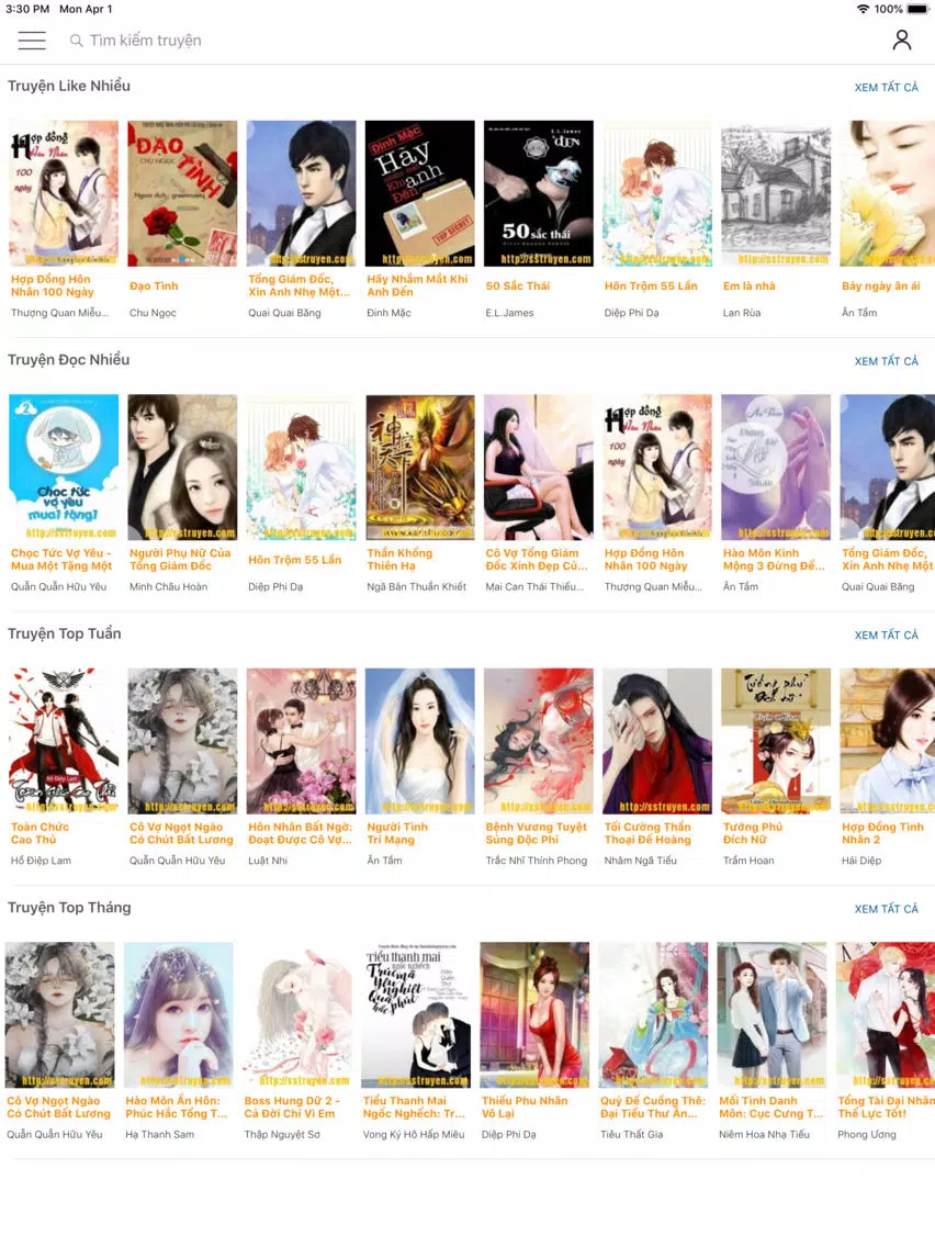 Hay Đọc Truyện - Mê Đọc Truyện iPad Screenshots