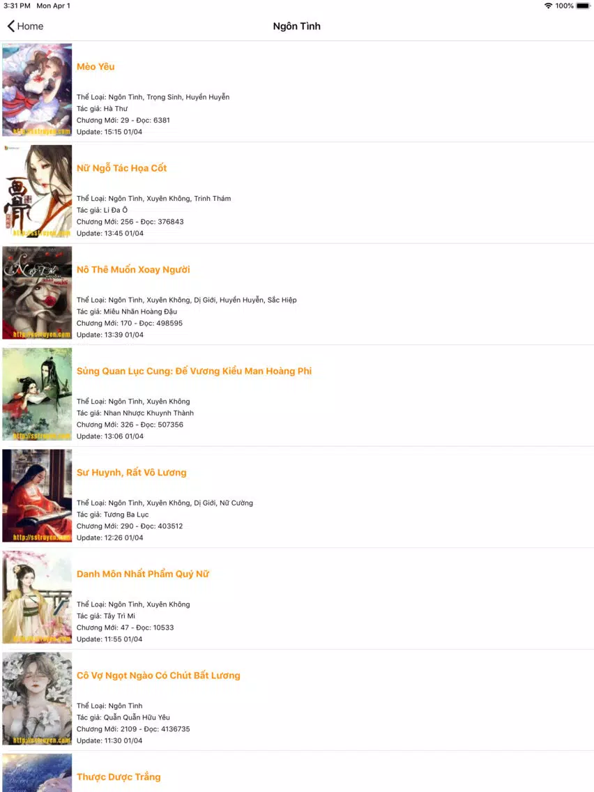 Hay Đọc Truyện - Mê Đọc Truyện iPad Screenshots
