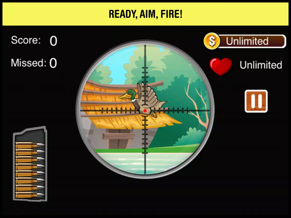 A Duck Hunter Shooting Sniper - fun animal hunt-ing & fish-ing shooter game for boys iPad Screenshots