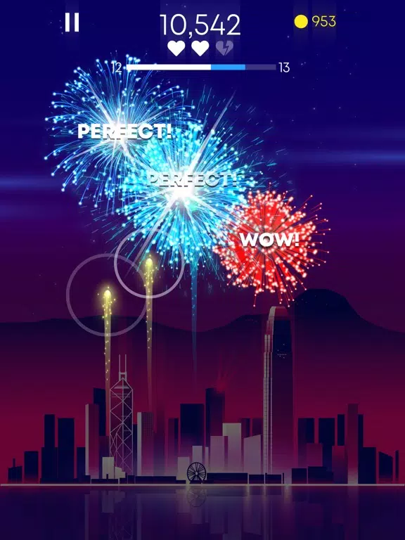 Flashy Fireworks: Rocket Shoot iPad  स्क्रीनशॉट