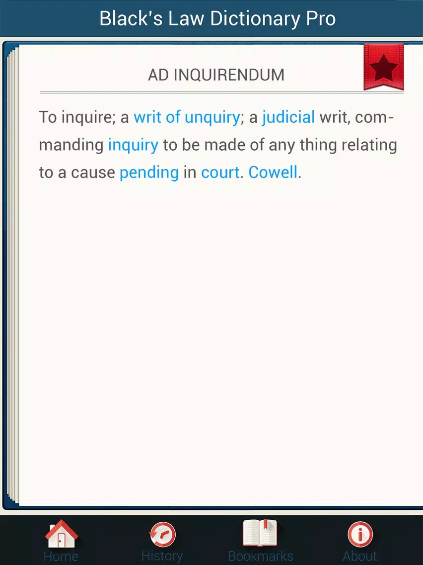 Law Dictionary: FT Black's Law Dictionary 2nd Ed iPad Screenshots