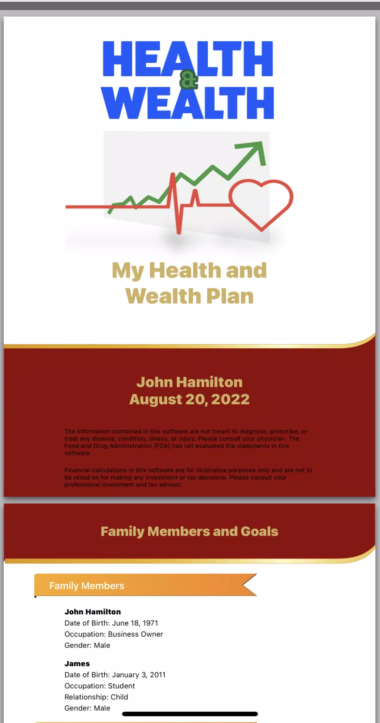 Health and Wealth Screenshots