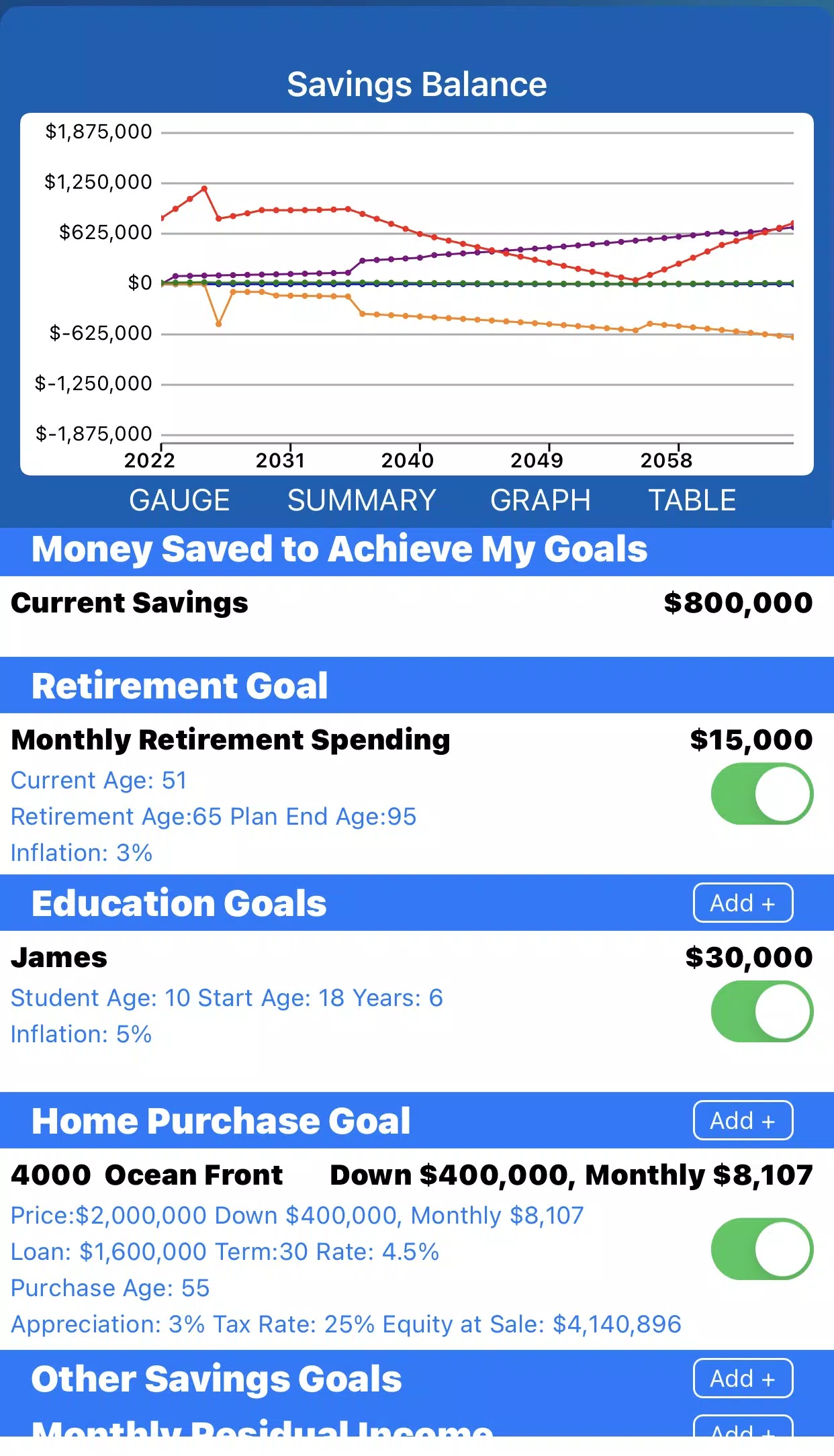 Health and Wealth Screenshots
