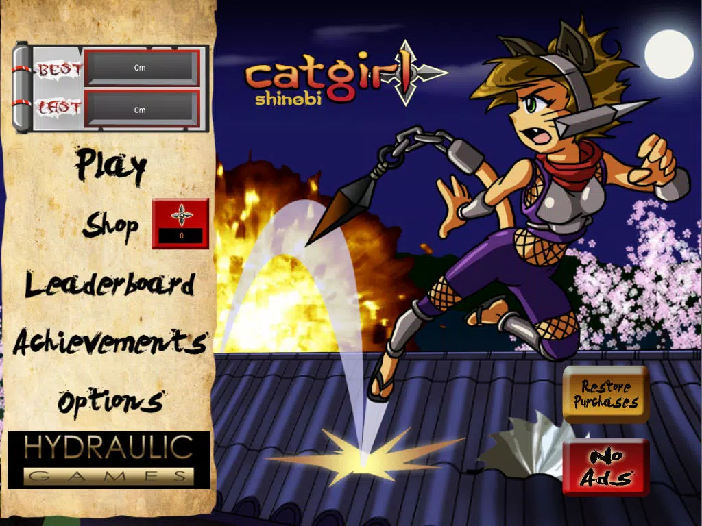 Catgirl Shinobi Free: A New Ninja Run and Jump Adventure Game iPad Screenshots