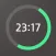 Round ms Clock - Milliseconds