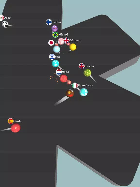 Ảnh chụp màn hình của Bouncy.io iPad 