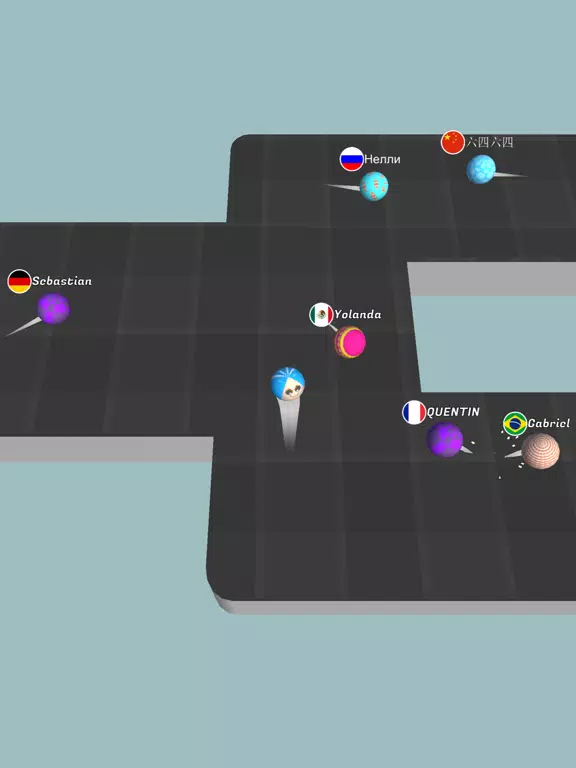 Ảnh chụp màn hình của Bouncy.io iPad 