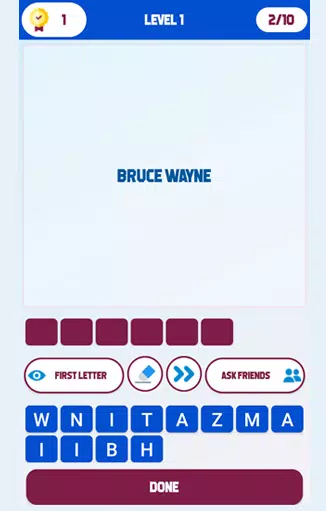 Superhero Identity Word Quiz Screenshots