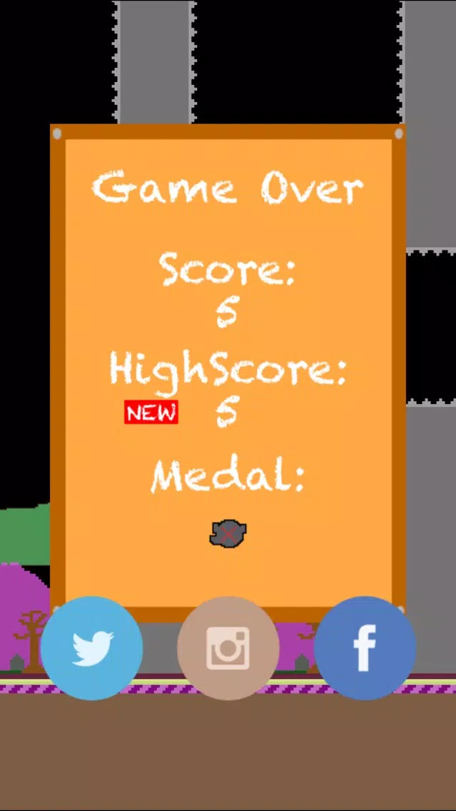 Tangkapan layar Flappy's Revenge: Ghost Edition