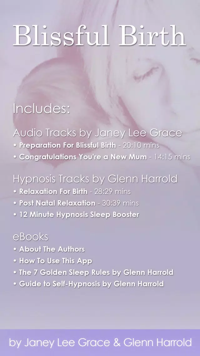 Blissful Birth by Glenn Harrold & Janey Lee Grace: Advice & Self-Hypnosis Relaxation Screenshots