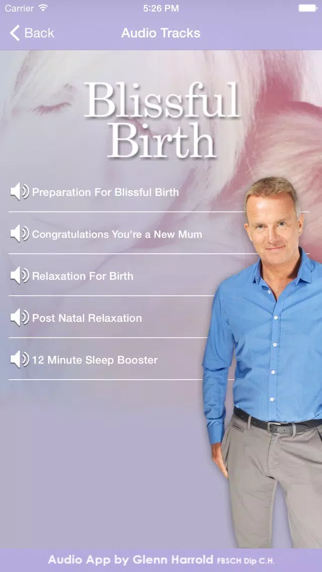 Blissful Birth by Glenn Harrold & Janey Lee Grace: Advice & Self-Hypnosis Relaxation Screenshots