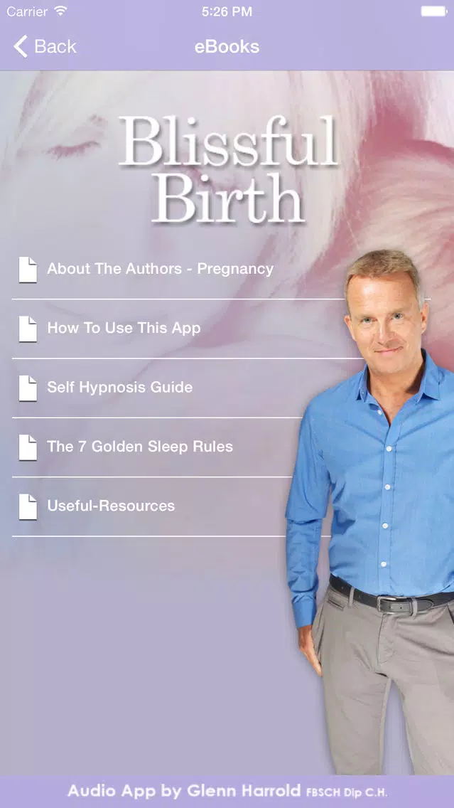 Blissful Birth by Glenn Harrold & Janey Lee Grace: Advice & Self-Hypnosis Relaxation Screenshots