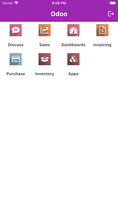 Odoo Native Mobile App Screenshots