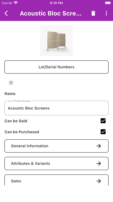 Odoo Native Mobile App Screenshots