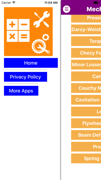 Mechanical Engineering Calc Screenshots