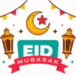 Eid Mubarak - Islamic Stickers