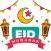 Eid Mubarak - Islamic Stickers