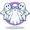 Scary Halloween Ghost Stickers