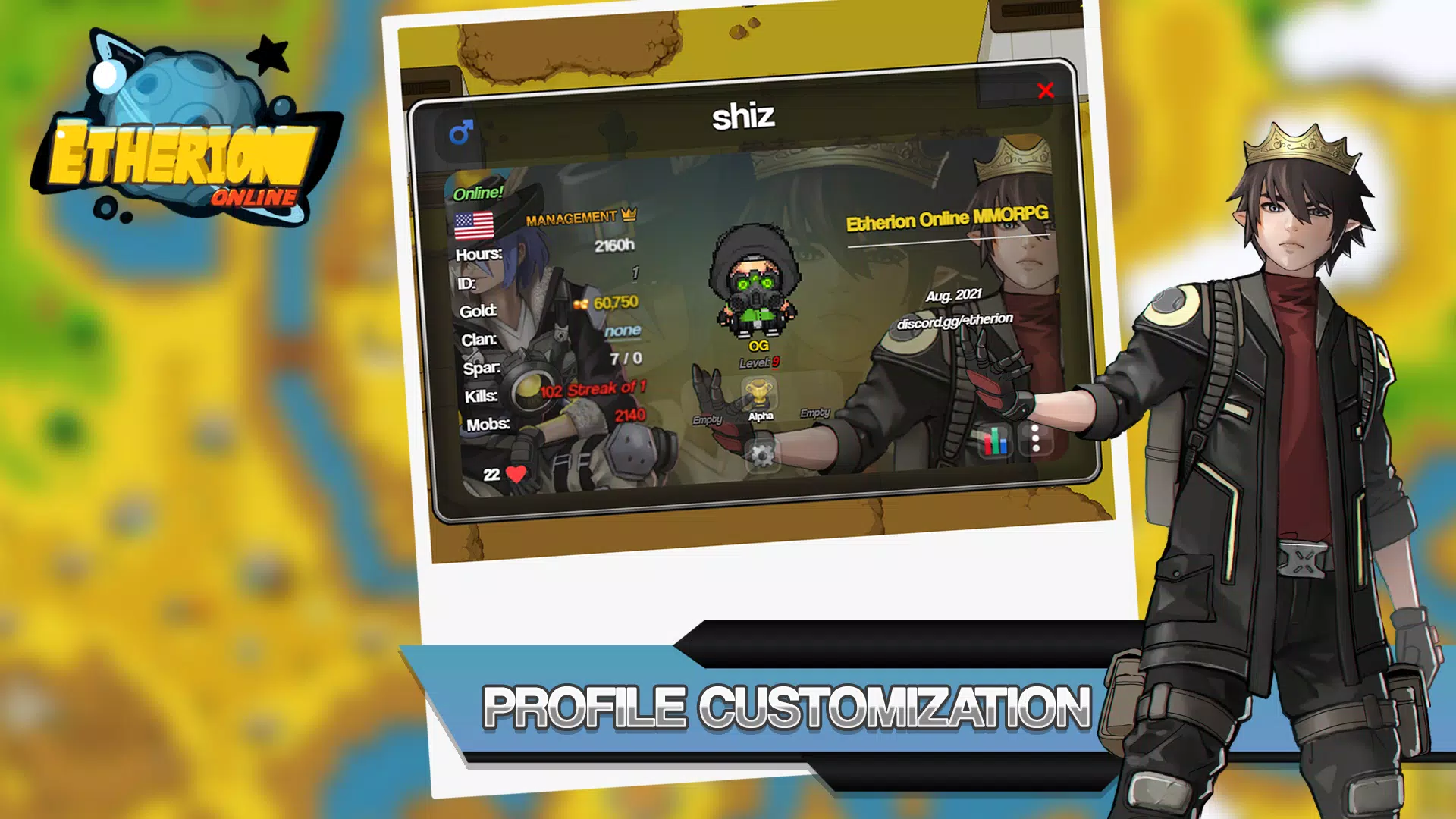 Ảnh chụp màn hình của Etherion Online RPG