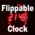 Flippable Clock.Digital Clock