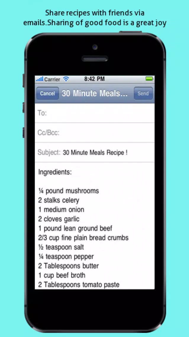 Quick and Easy Meal Recipes Screenshots