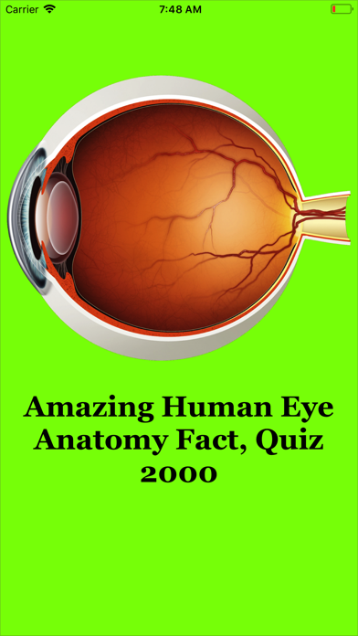 Human Eye Anatomy Fact,Quiz 2k স্ক্রিনশট