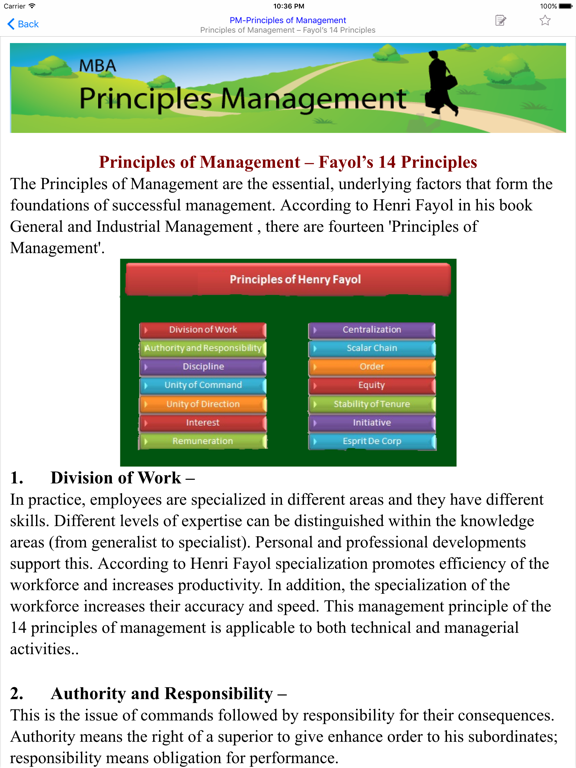 تصاویر MBA Principles Management iPad