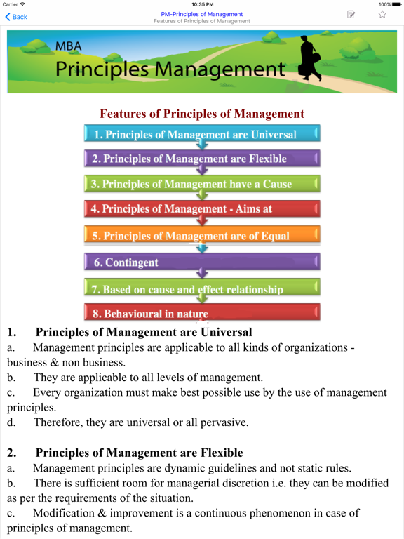 تصاویر MBA Principles Management iPad