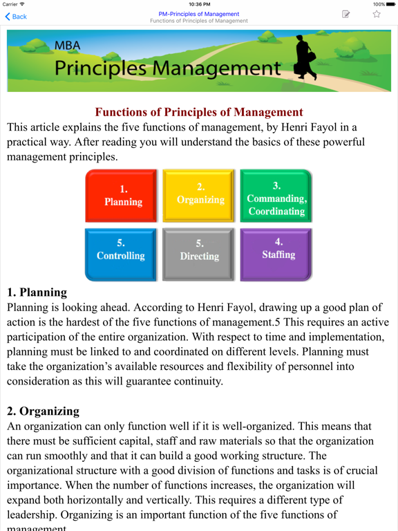تصاویر MBA Principles Management iPad