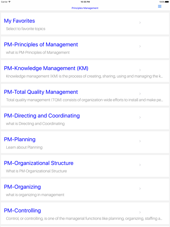 تصاویر MBA Principles Management iPad