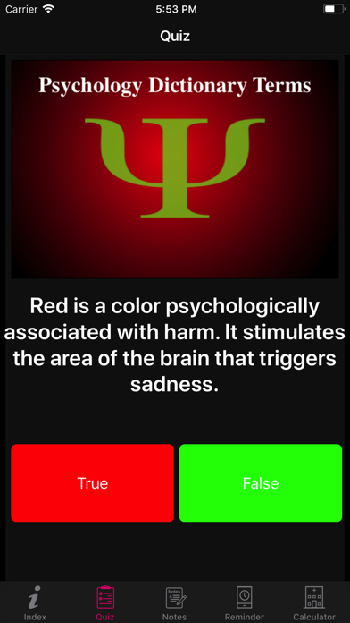 Psychology Dictionary Terms Screenshots
