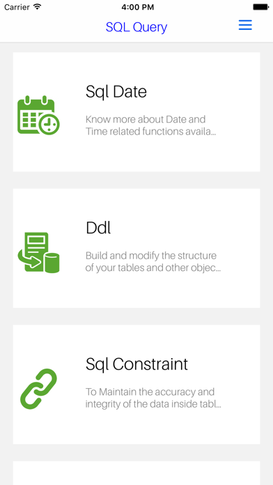 SQL Query - Learn How to create and manage Data Base in SQL! Screenshots