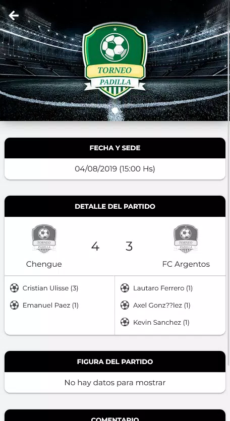 تصاویر Torneo Padilla
