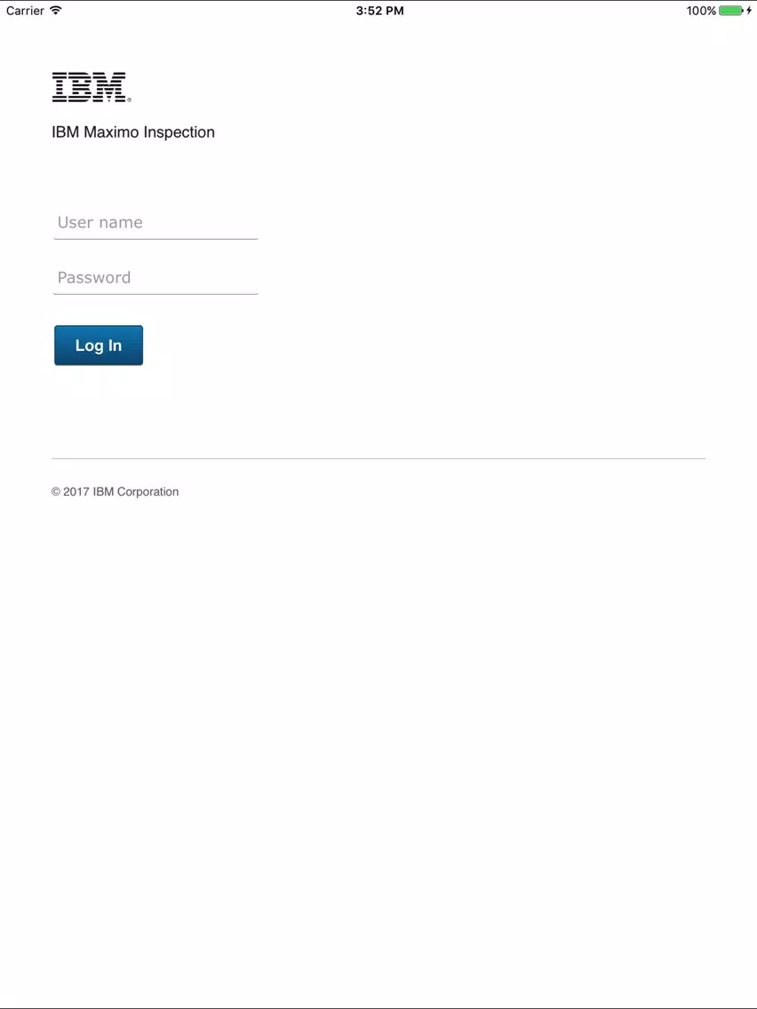IBM Maximo Inspection iPad 應用截圖
