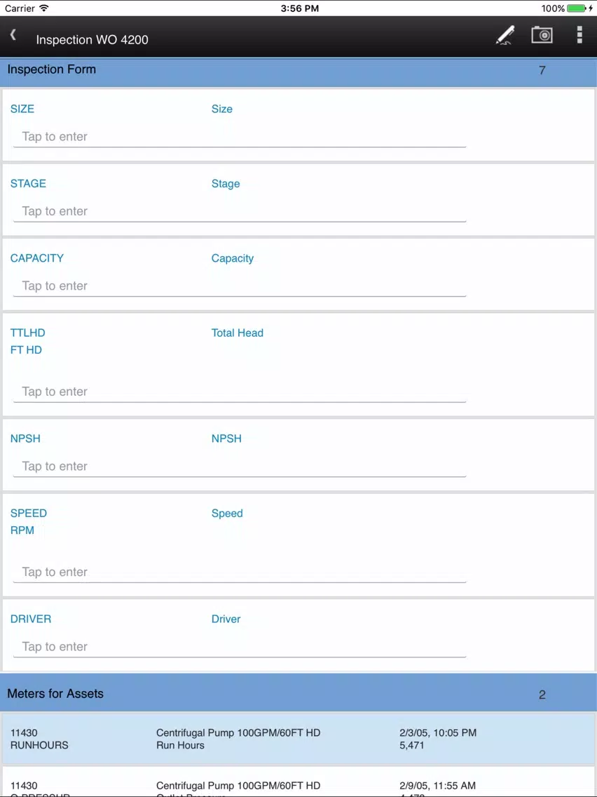 IBM Maximo Inspection iPad 應用截圖