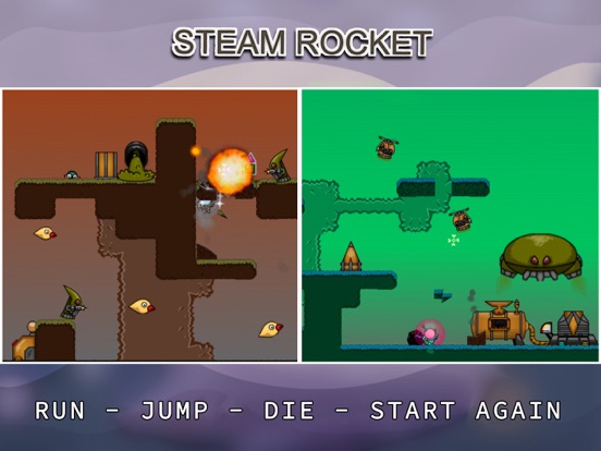 Steam Rocket: Platformer Game iPad 应用截图