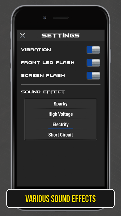 Stun Gun Shock Prank App Screenshots