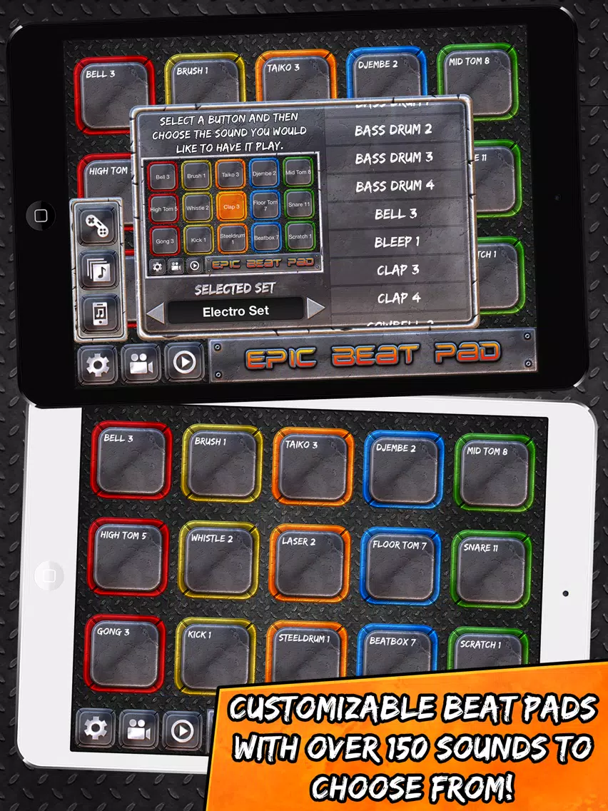 Epic Beat Pad - Awesome Sound Program Machine and Music Maker App (FREE) iPad Screenshots