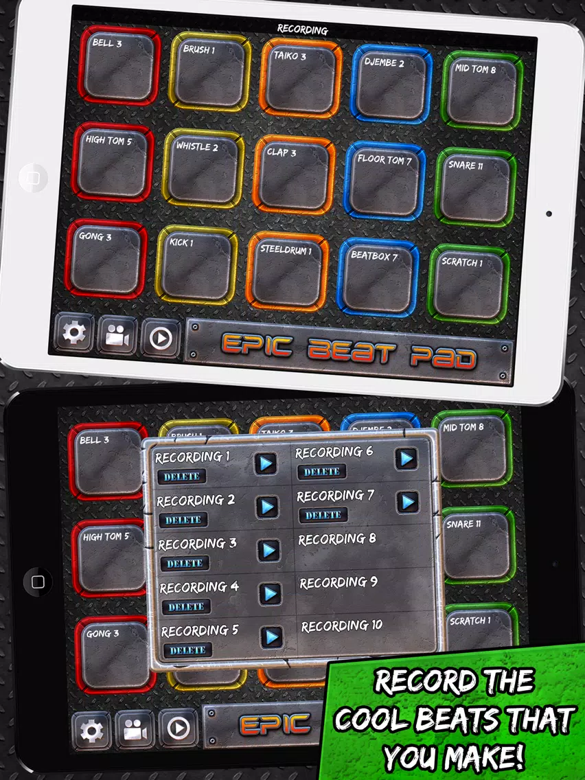 Epic Beat Pad - Awesome Sound Program Machine and Music Maker App (FREE) iPad Screenshots