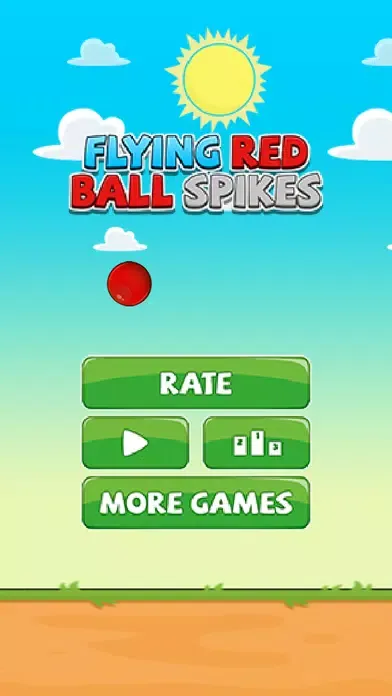 ภาพหน้าจอของ Flappy Red Ball - Tiny Flying