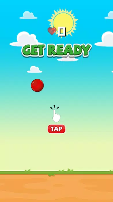 Flappy Red Ball - Tiny Flying Screenshots