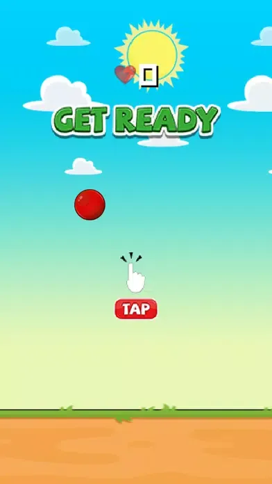 ภาพหน้าจอของ Flappy Red Ball - Tiny Flying